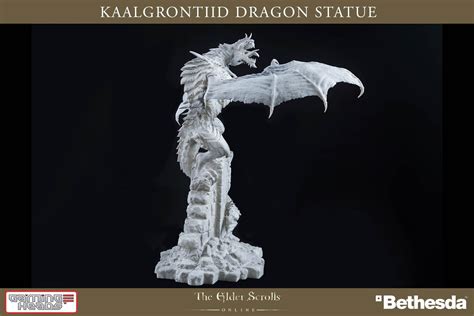 The Elder Scrolls Online Kaalgrontiid Dragon Statue By Gaming Heads