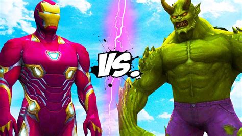 IRON MAN VS ULTIMATE GREEN GOBLIN EPIC BATTLE YouTube