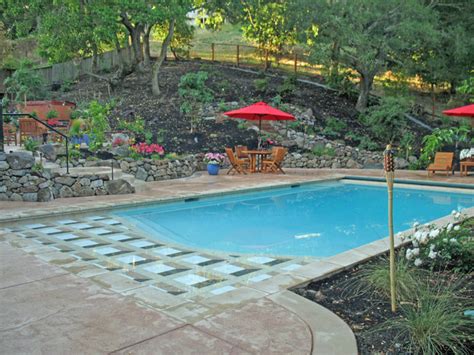 Retaining Walls Swimming Pool With Auto Cover Contemporary Pool