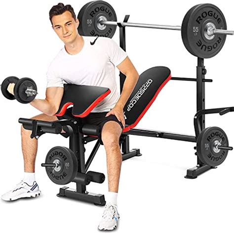 Oppsdecor Lbs In Adjustable Olympic Weight Bench Set With Leg