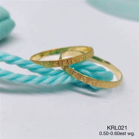 K Saudi Gold Wedding Ring Shopee Philippines