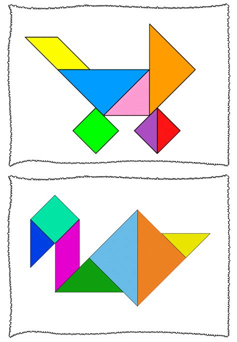 Tangram pictures to make