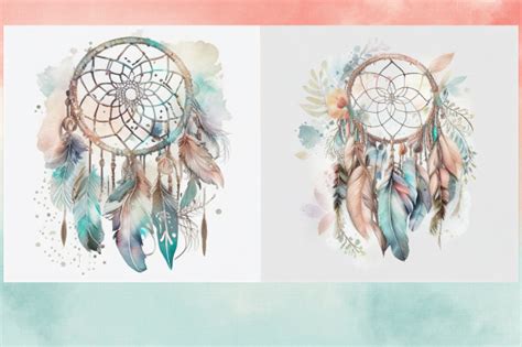 Boho Dreamcatcher Watercolor Painting Graphic By Actart Designs