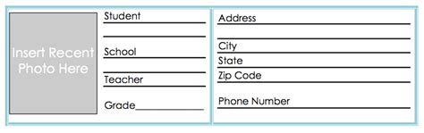 Printable Id Card Template