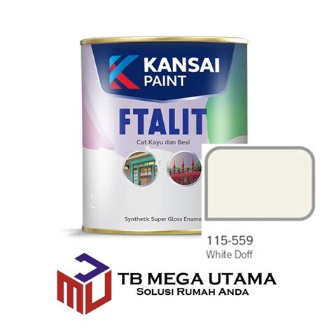 Cat Ftalit 559 White Doff 1 Kg Kansai Paint Cat Kayu Dan Besi Mega