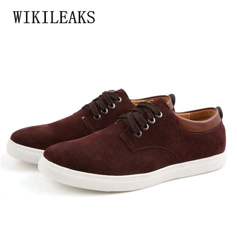 new big size men shoes suede leather shoes man zapatos hombre casual ...