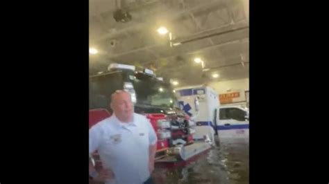 Fire Station Floods As Hurricane Ian Hits Southwest Florida