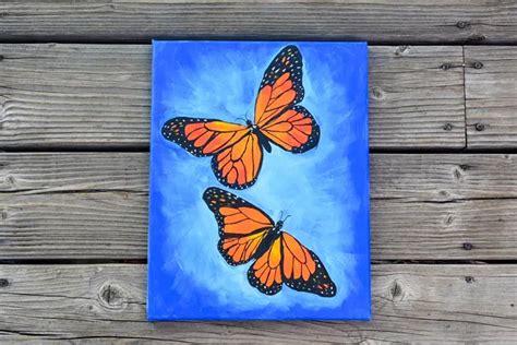 easy butterfly painting tutorial - Christiana Kearney