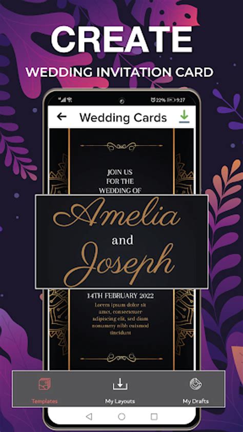 Android 용 Wedding Invitation Card Maker 다운로드