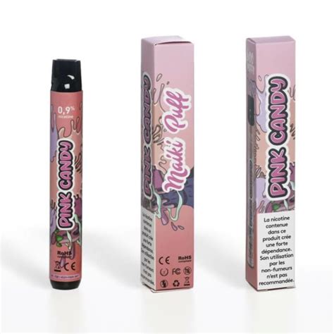 Maiki Puff Pink Candy - Vape pen jetable pas cher | 123puff.com