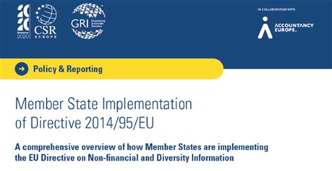 Eu Non Financial Reporting Directive Implementation Interreg Europe