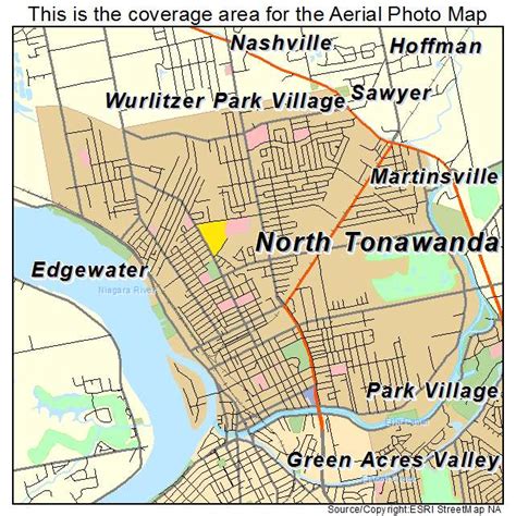 Aerial Photography Map of North Tonawanda, NY New York