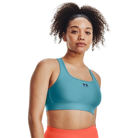 Under Armour Heatgear Armour Mid Padless Sports Bra Womens Medium