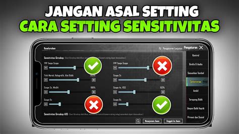 Cara Setting Sensitivitas Pubg Mobile Terbaik Cara Aim Lurus Pubg