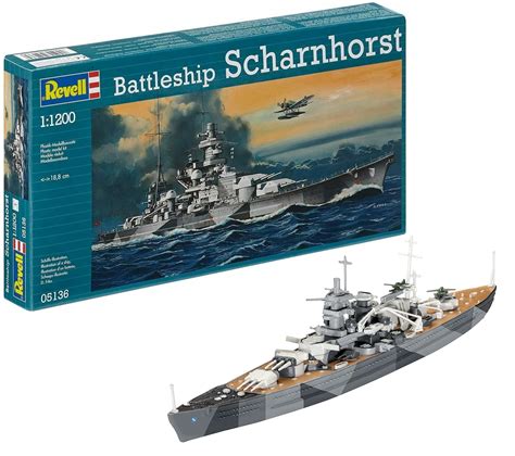 Buy Revell Germany 1/1200 Battleship Scharnhorst Model Kit Online at ...