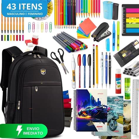 Kit Escolar Ensino Medio - Kit material escolar completo volta as aulas ensino médio 2026 estojo ...