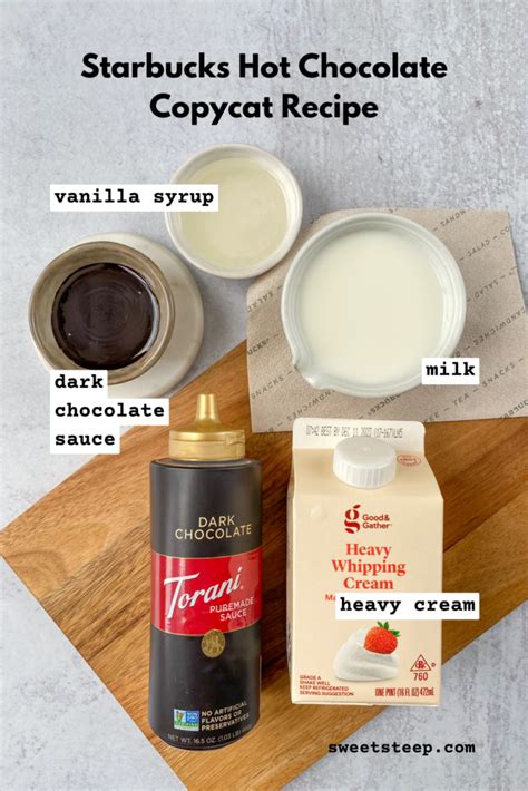 Starbucks Hot Chocolate Copycat Recipe Sweet Steep