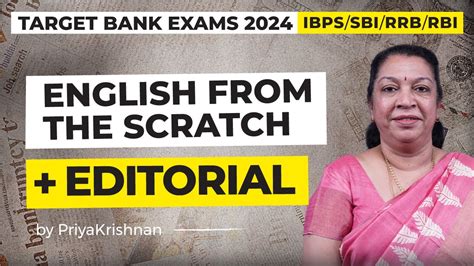 Target Bank Exam Ibps Sbi Rrb English From The Scratch