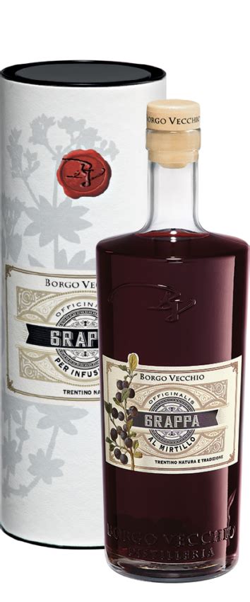 Grappa Aromatizzata Al Mirtillo Ml Borgo Vecchio Distilleria