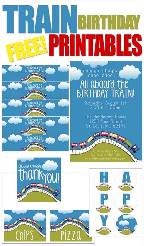 Train Birthday Party with FREE Printables - How to Nest for Less™