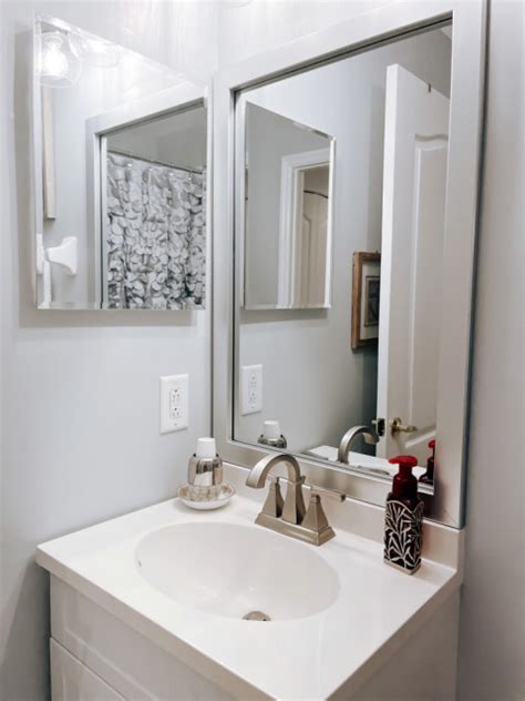 Meade Framed Wall Mirror 20 X60 Transitional Bathroom Mirrors