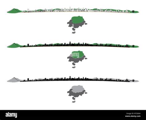 Balneario camboriu city skyline. Full colored Stock Vector Image & Art ...