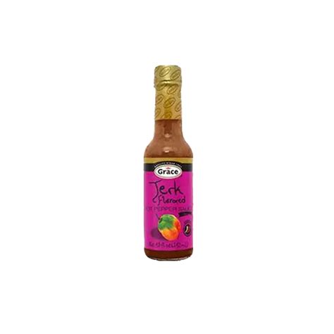 Grace Jerk Flavored Hot Pepper Sauce 4 8 Oz X 1 Bellair Farms Jamaica