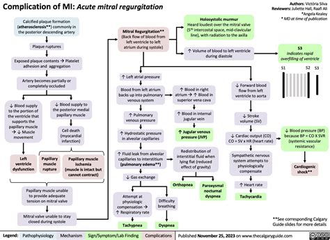 Complication Of MI Acute Mitral Regurgitation Calgary Guide