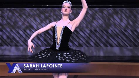 Sarah Lapointe Ballet 2015 National Youngarts Week Youtube