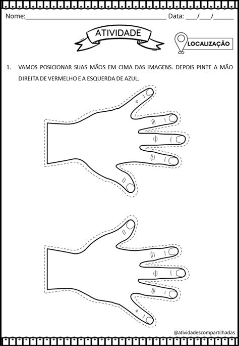 Atividade Direita E Esquerda Loja Atividades Compartilhadas Por