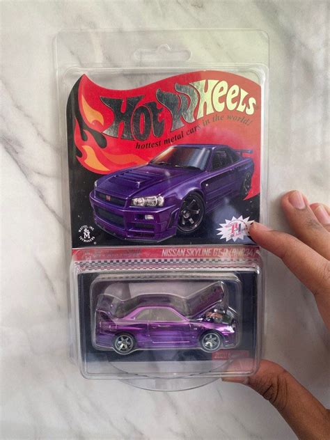 Hot Wheels RLC Nissan Skyline GT R BNR Spectraflame Purple Hobbies Toys Toys Games On