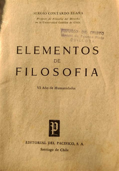 Elementos De Filosofía Vi De Humanidades Libropolis Chile