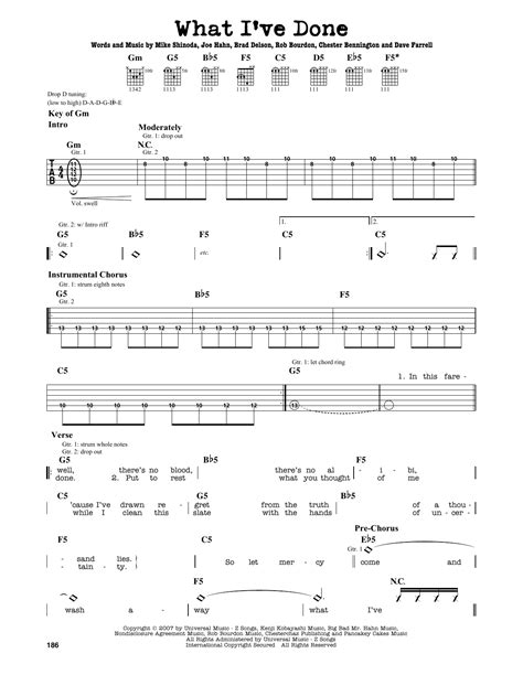 What Ive Done Sheet Music Direct