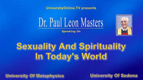 Sexuality And Spirituality In Todays World Youtube