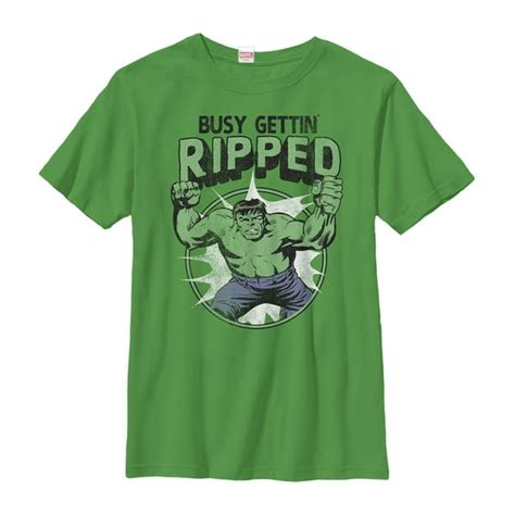 Marvel Marvel Boys Hulk Getting Ripped T Shirt