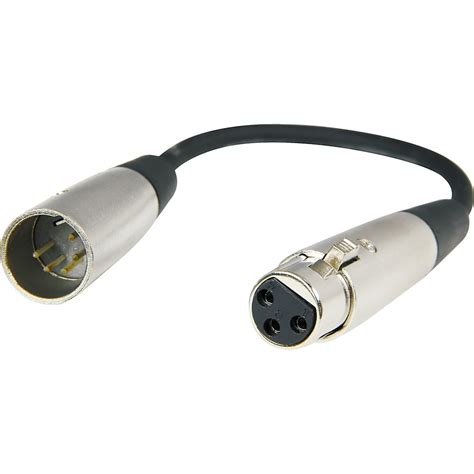 Hosa Dmx Pin Male Xlr To Pin Female Xlr Dmx Adaptor Cable