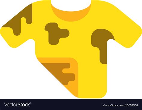 Dirty shirt Royalty Free Vector Image - VectorStock