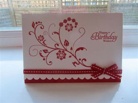 Stampin Up Flowering Flourishes Birthday Card En Carte