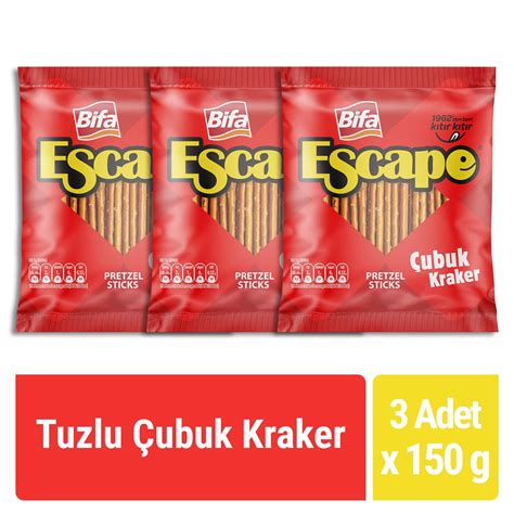 Bifa Escape Tuzlu Çubuk Kraker 150 gr x 3 Adet