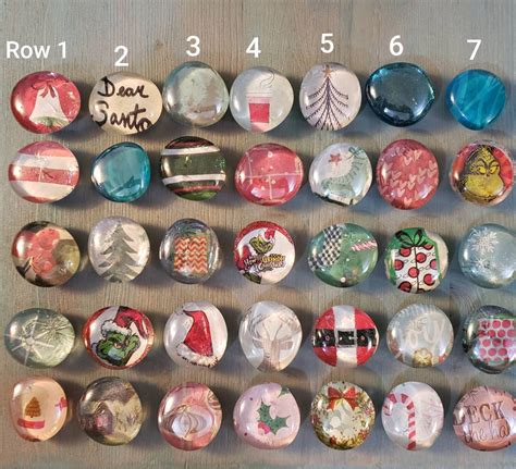 Christmas Glass Gem Magnets Etsy Holiday Crafts Diy Christmas