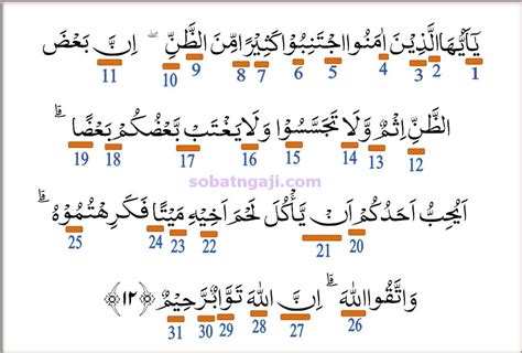 Detail Bacaan Tajwid Surat Al Hujurat Ayat 10 Koleksi Nomer 11