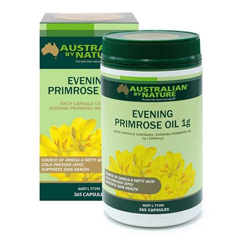 Australian By Nature Evening Primrose Oil 1g 1000mg 365 Capsules