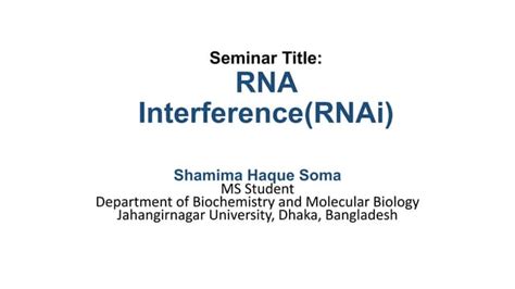 RNA Interference.pptx | Free Download