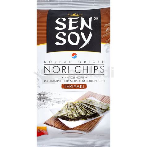 Чипсы Sen Soy Нори из морской капусты 4,5г Терияки купить за 91 руб. с ...
