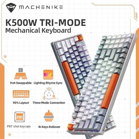 K W Wireless He Nical Hot Swap Tri Mode Keys RGB Backlit Gaming Keyboard For PC Gamer