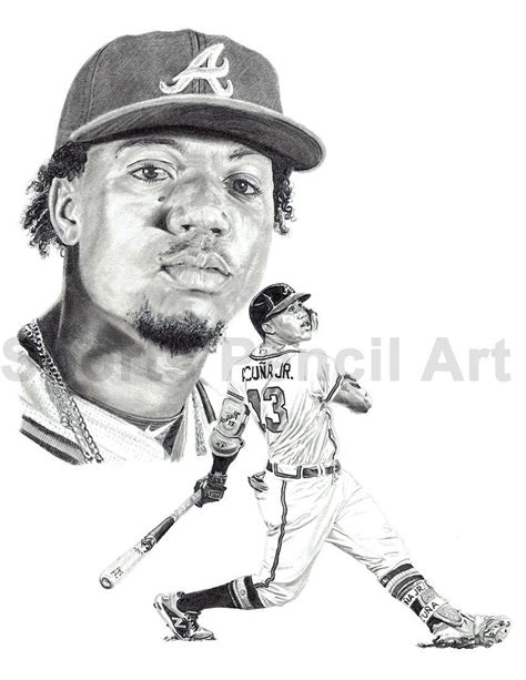 Ronald Acuna Jr. Atlanta Braves Sports Art Print Baseball - Etsy