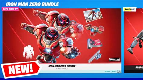 The New Iron Man Zero Skin Bundle Fortnite Season Youtube