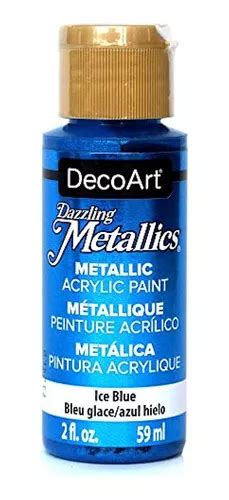 Decoart Dazzling Metallics Pintura Acr Lica Azul Hielo De Cuotas