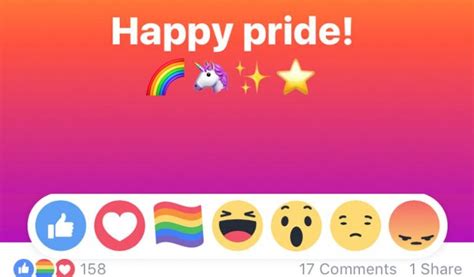 Usuarios de Facebook enfurecen al saber que no habrá emoji del orgullo gay este año FOTO