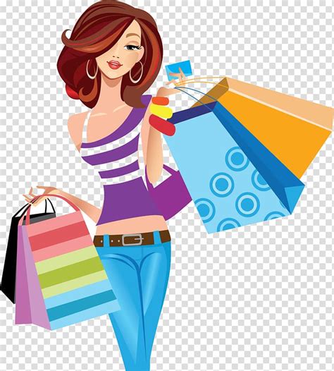 Clipart Woman Shopping Clip Art Library